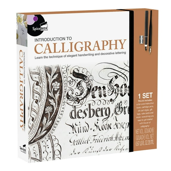 SpiceBox Introduction to Calligraphy Kit - Unleash Your Inner Artist and Master the Art of Beautiful Writing