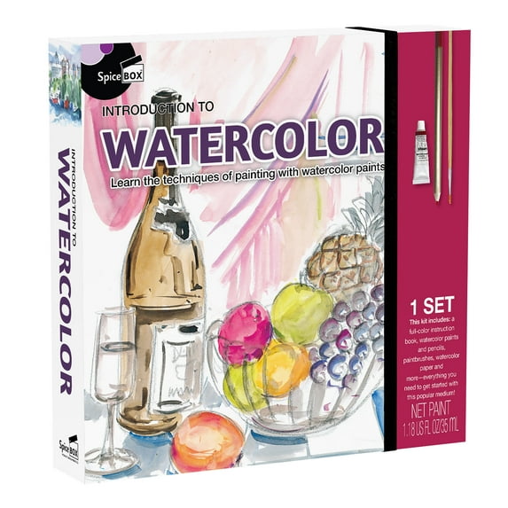 SpiceBox Introduction to Watercolor Kit - Unleash Your Artistic Potential with the Beauty and Versatility of Watercolor