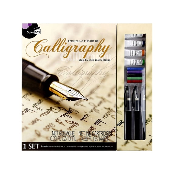 SpiceBox Adult Art Craft & Hobby Kits Masterclass Calligraphy