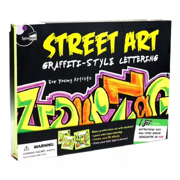 SpiceBox Young Artist Street Art Graffiti Style Lettering