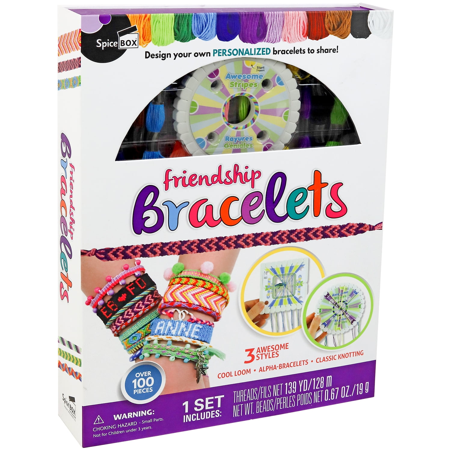  Spice Box Friendship Bracelet Making Kit for Girls, Kids Best  Friend DIY String Jewelry, Arts and Crafts Activity Set for Children,  Multicolor (7410) : Arts, Crafts & Sewing