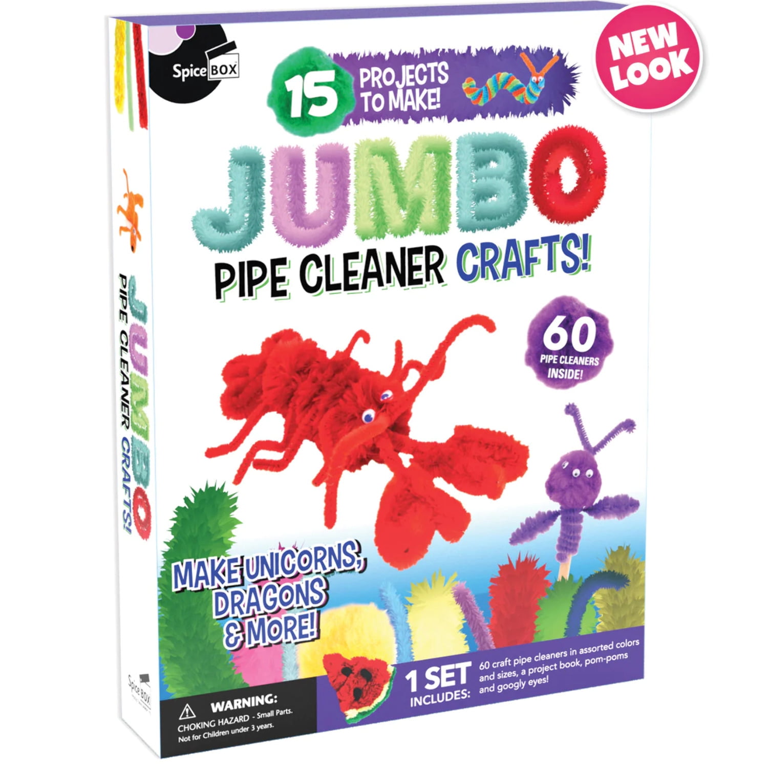 Playscene' Jumbo DIY Craft Kit, Pompons, Pipe Cleaners, Wiggle Eyes, Huge  Selection Craft Kit (PIPECLEANERS)