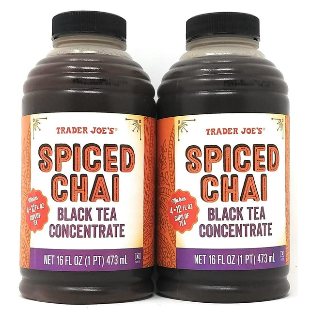 Spiced Chai Black Tea Concentrate 16 FL oz 2 Pack, Concentrated