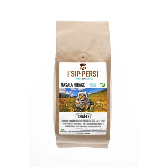 Spiced Chai Tea - ['CHAILY]'s MASALA CHAI, Vibrant Spice Blend, 3oz by ['SIPPERS]