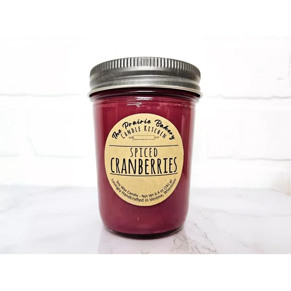 Spiced Cranberries | Scented Soy Wax Candle | Delicious Fall And Holiday Scent