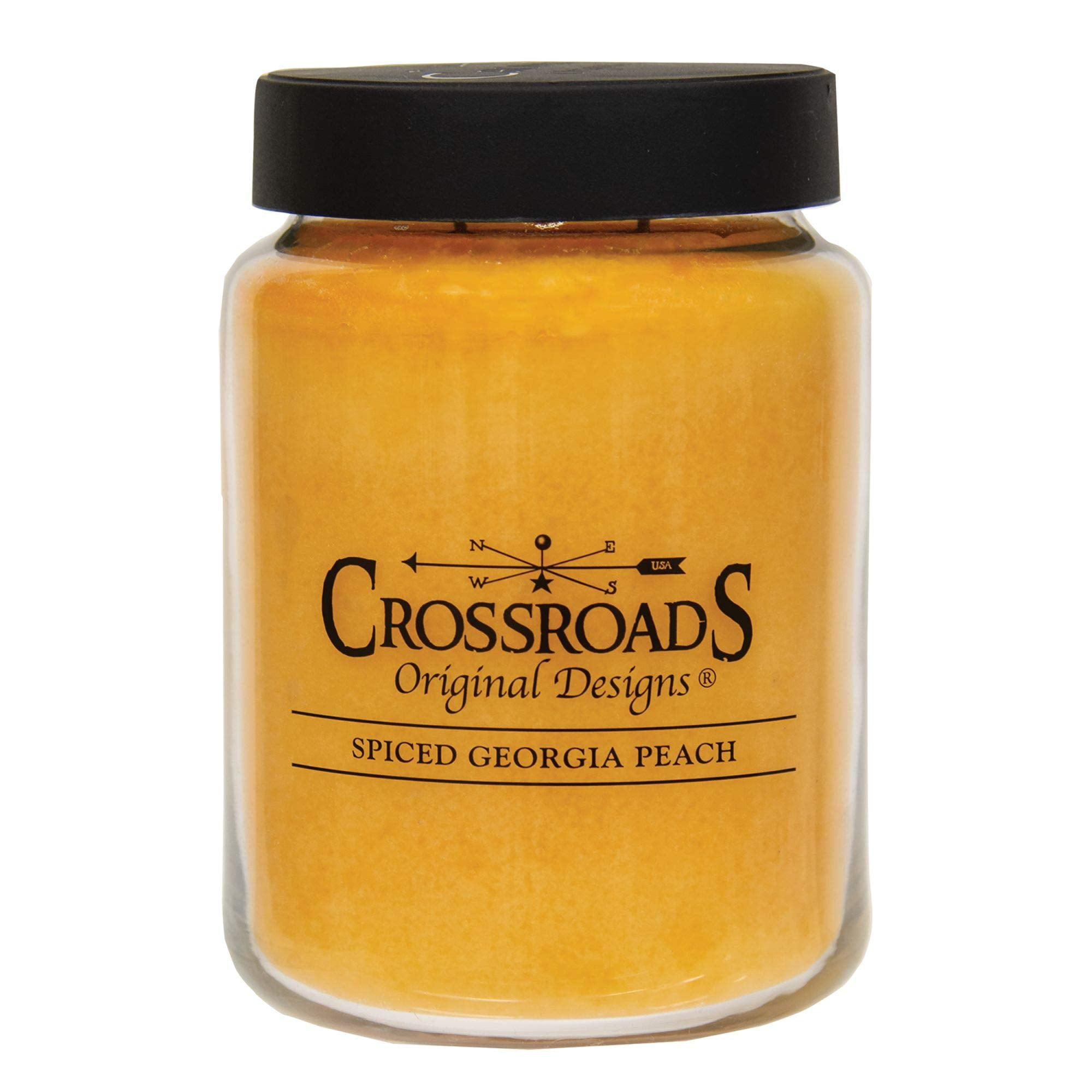 Spiced Georgia Peach Scented Jar Candle 26oz