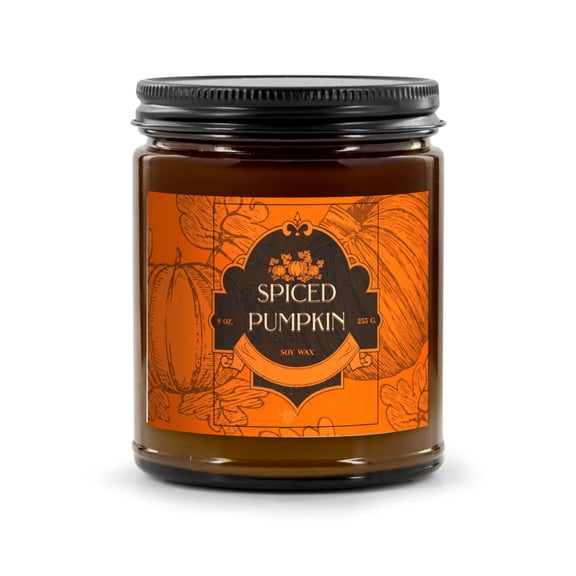 Spiced Pumpkin Soy Jar Fall Candle