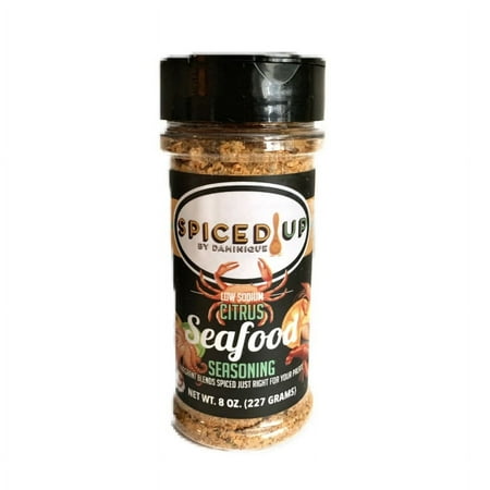 Spiced Up by Daminique Citrus Seafood Seasoning, 8oz Plastic Bottle