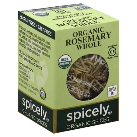(Price/case)Spicely Organics - Organic Rosemary - Whole - Case of 6 - 0.2 oz.
