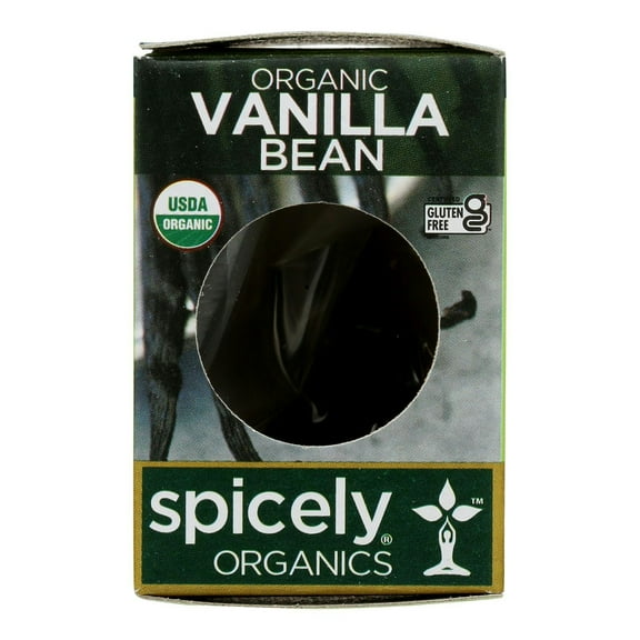 Spicely Organic Spices Vanilla Bean Ecobox (Pack of 6)