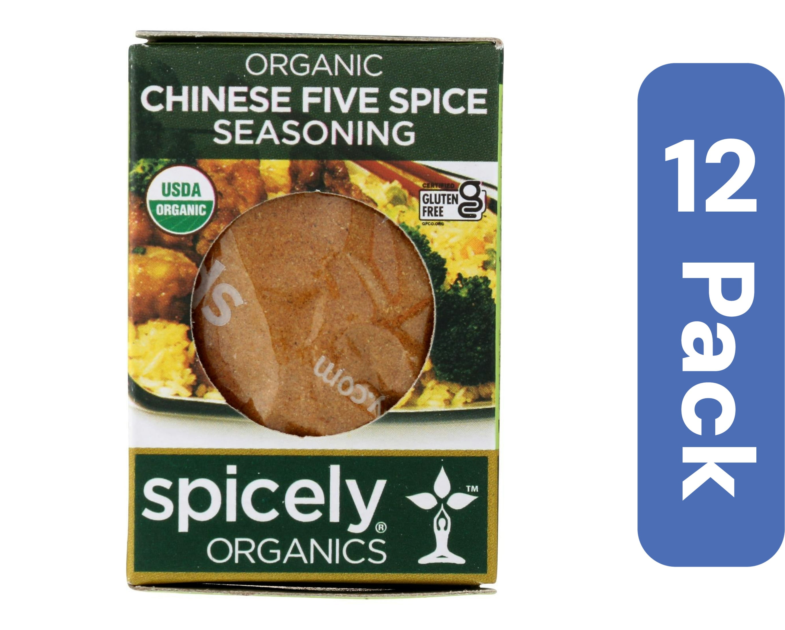 Spicely Organics Chinese Five Spice Seasoning Box 0.4 oz (Pack Of 12)