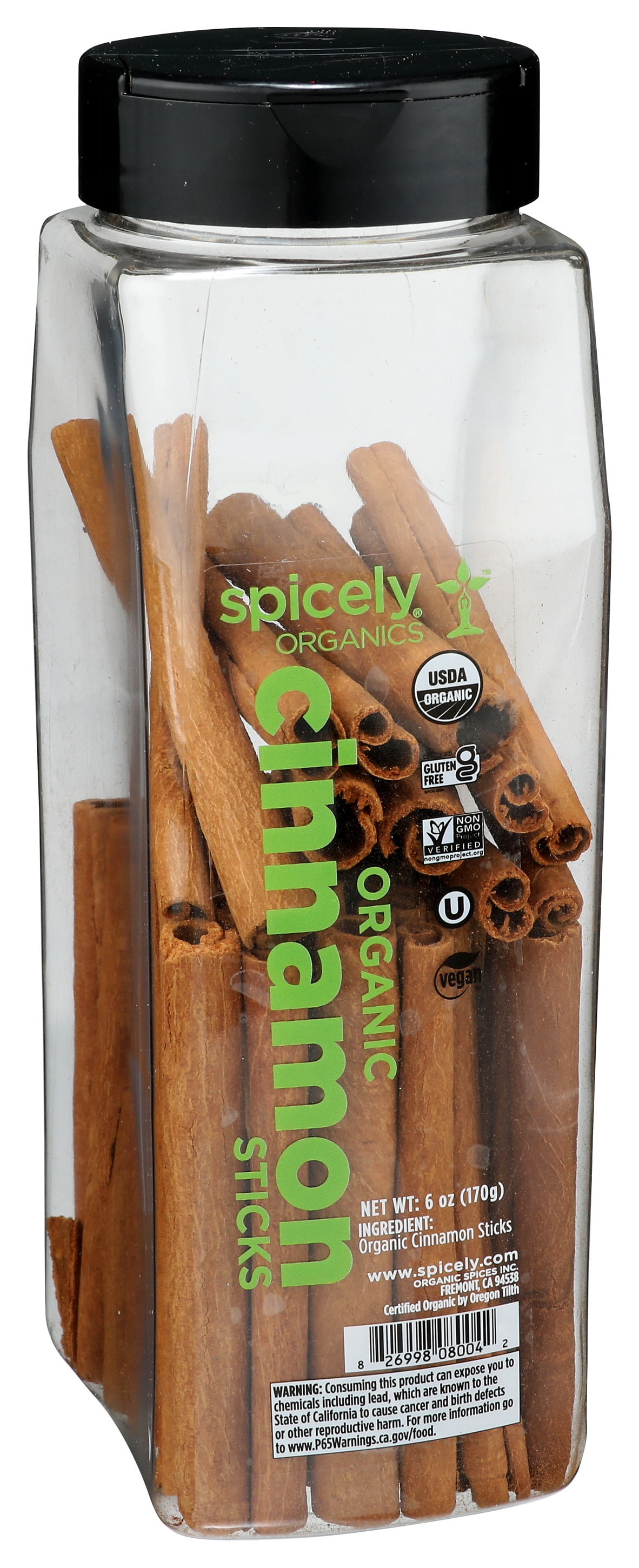 Spicely Organics Cinnamon Sticks Club Size Certified Gluten Free