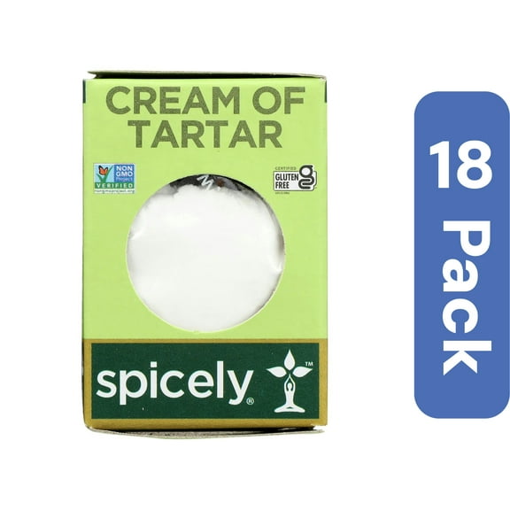 Spicely Organics Cream of Tartar Spice Box 0.5 oz (Pack Of 18)