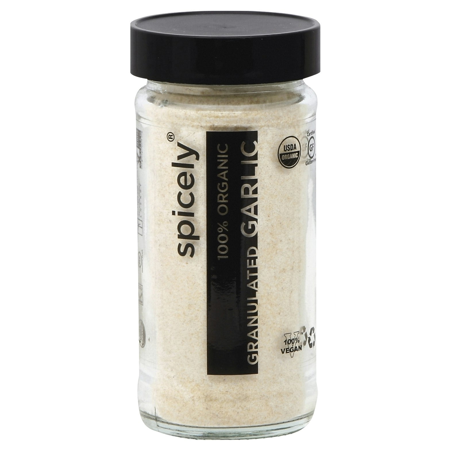 Spicely Organics Granulated Garlic Spice Jar 2 oz (Pack Of 6)