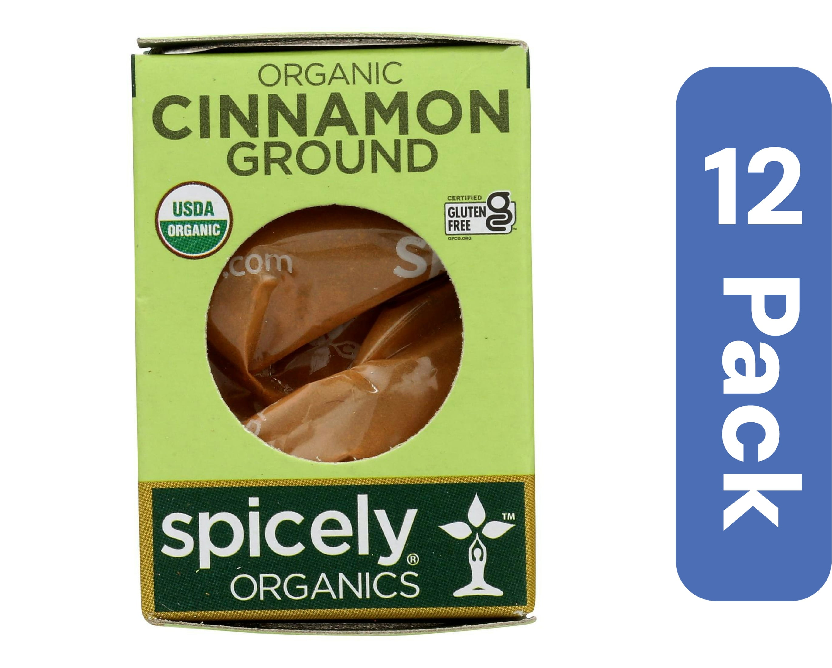 Spicely Organics Ground Cinnamon Spice 0.45 oz (Pack Of 12)