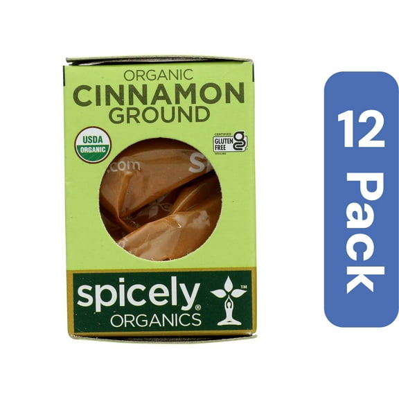Spicely Organics Ground Cinnamon Spice 0.45 oz (Pack Of 12)