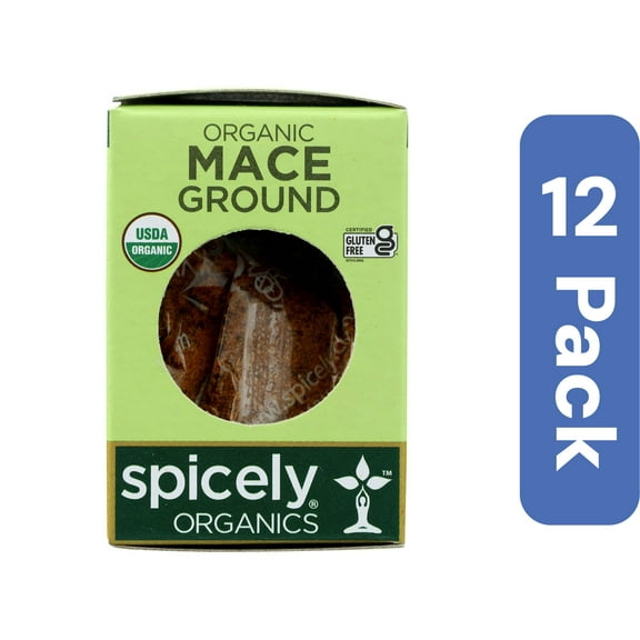 Spicely Organics Ground Mace Spice Box 0.3 oz (Pack Of 12)