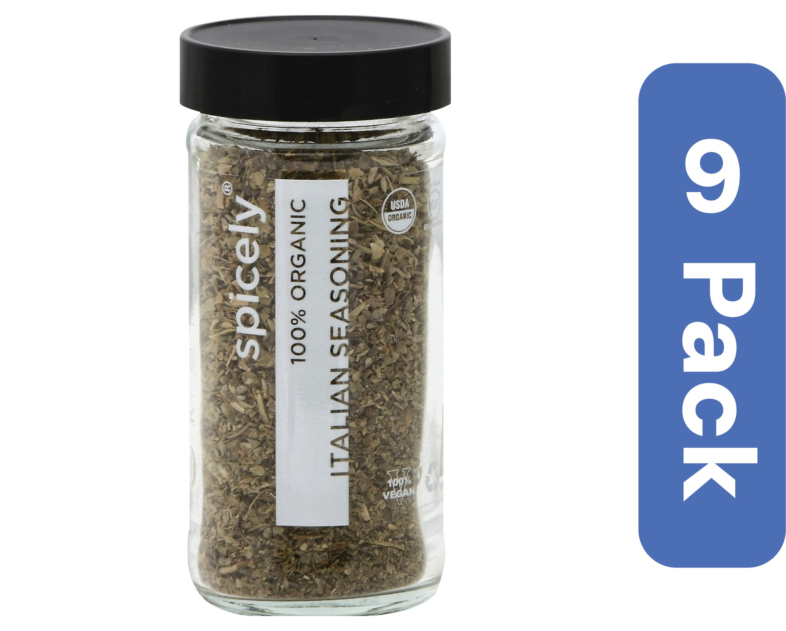Spicely Organics Italian Seasoning Jar 0.5 oz (Pack of 9)