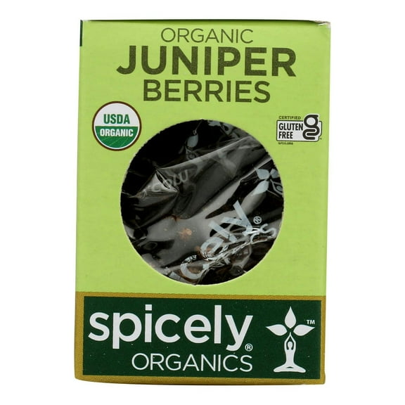 Spicely Organics Juniper Berries Spice Box 0.2 oz (Pack Of 18)
