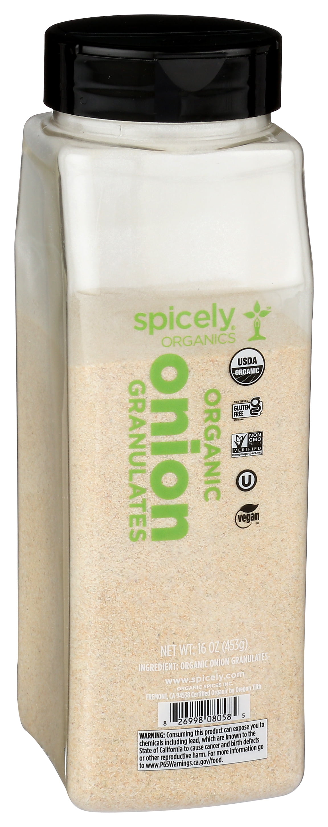 Spicely Organics Onion Granulates Club Size Certified Gluten Free