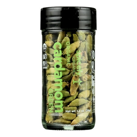 Spicely Organics - Organic Cardamom - Pods Green - Case Of 3 - 1.2 Oz.