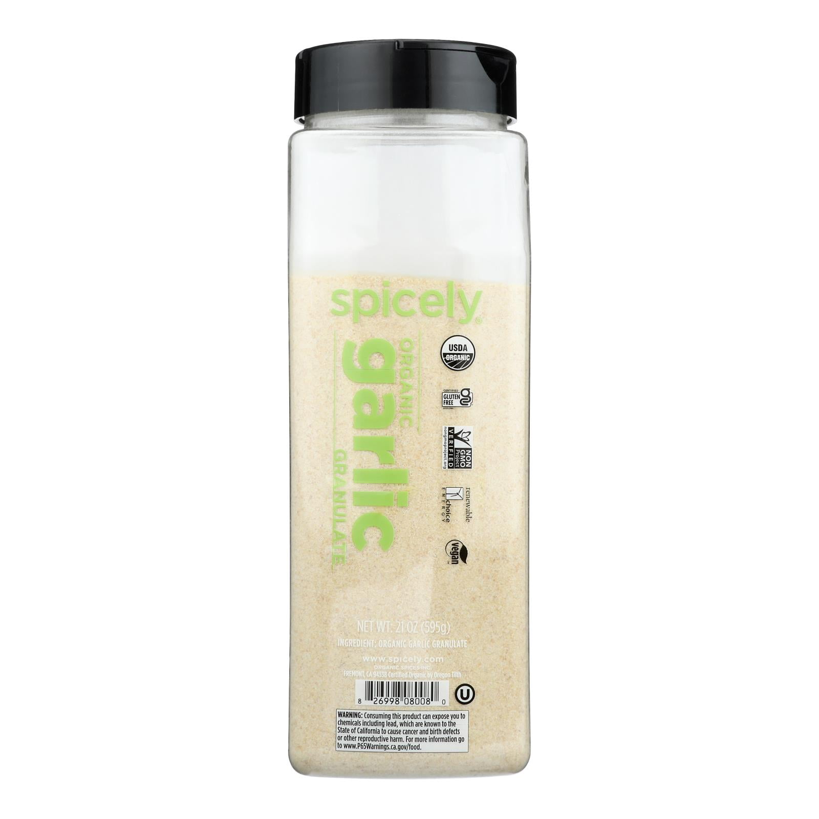 Spicely Organics Organic Garlic Granules Spice 21 oz (Pack Of 2)