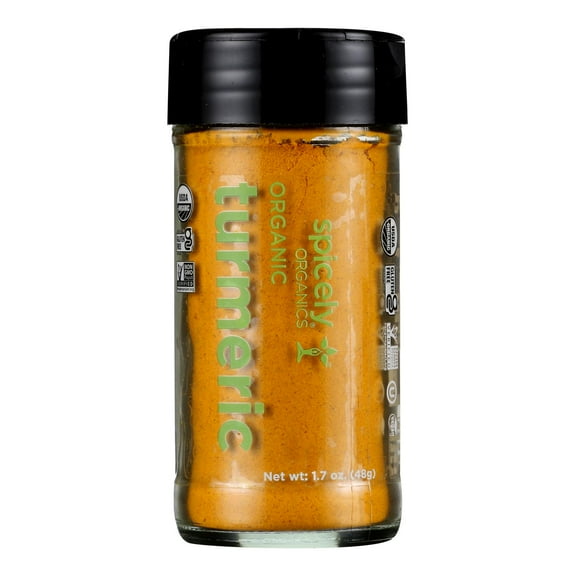 Spicely Organics - Organic Turmeric - Case of 3 - 1.7 oz.