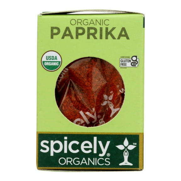 Spicely Organics Paprika Spice 0.45 oz (Pack Of 12)