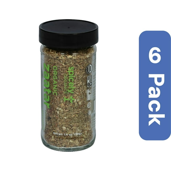 Spicely Organics Seasoning Zaatar Jar 1.4 oz (Pack of 6)