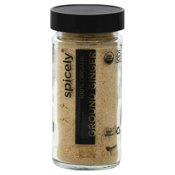 Spicely Organics Spice Ginger Ground Jar 1.2 oz (Pack of 9)