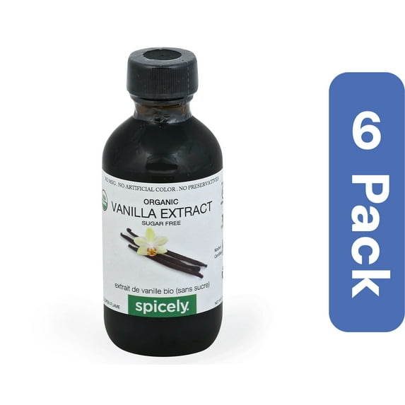 Spicely Organics Vanilla Extract Seasoning 2 fl oz (Pack of 6)