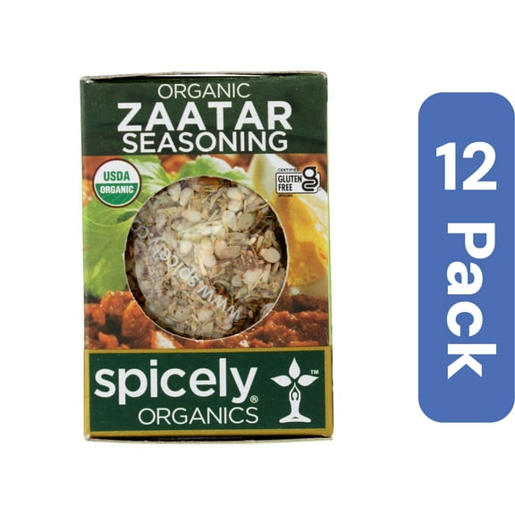 Spicely Organics Za'atar Seasoning Box 0.35 oz (Pack Of 12)