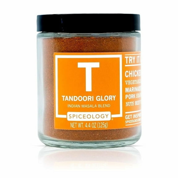 Spiceology – Tandoori Glory Indian Masala Seasoning – Bold Curry Rub for Chicken, Vegetables, Lamb, Pork, Seafood, Tofu & Marinades – 4.4 oz