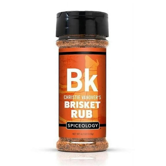 Spiceology 108179 4.2 oz Brisket Rub Seasoning Grill Bottle