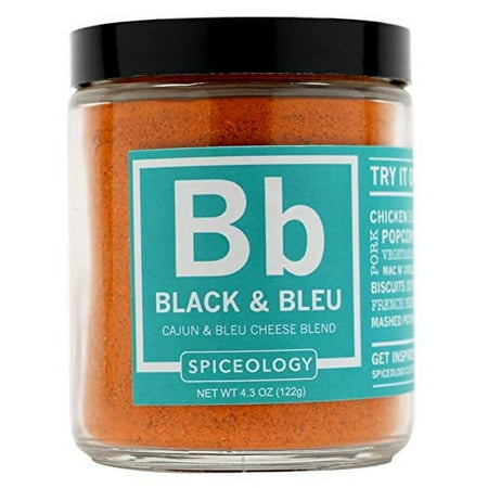 Spiceology - Black & Bleu - Cajun & Blue Cheese Spice Rub - Cajun Seasoning BBQ Rub - 4.3 ounces