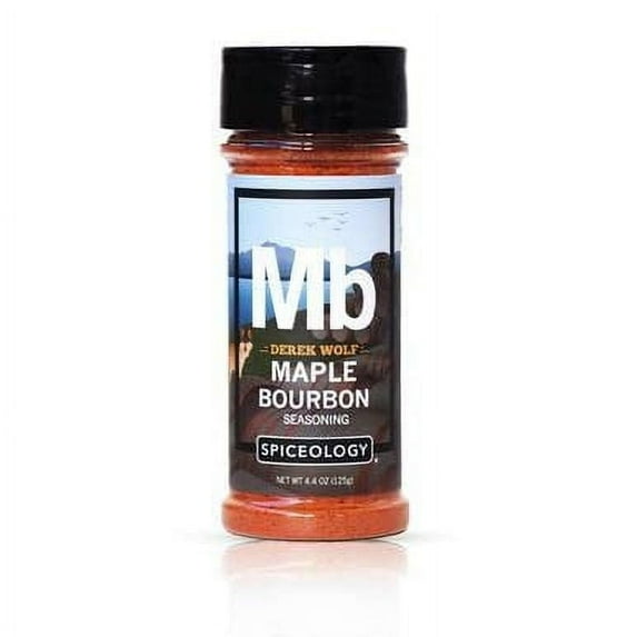 Spiceology – Derek Wolf Maple Bourbon Rub – Sweet & Smoky BBQ Seasoning for Pork, Ribs, Beef, Chicken Wings, Popcorn & More – 4.2 oz