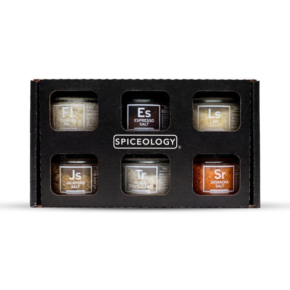 Spiceology Luxe Infused Salts Sampler Gift Set 6 Count