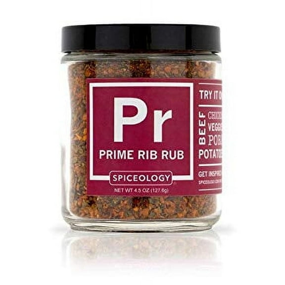 Spiceology – Prime Rib Rub – Bold Savory Seasoning with Garlic, Smoked Paprika & Tomato for Steak, Brisket, Pork, Veggies & More – 4.5 oz