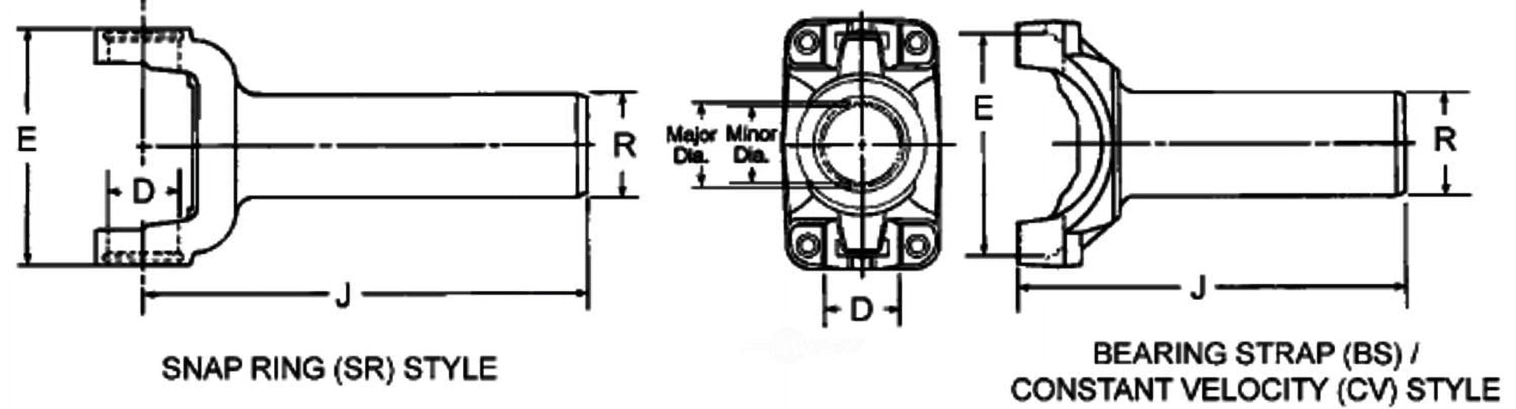 Spicer 2-3-16061X FSGR Fits select: 2004-2007 CHEVROLET COLORADO, 2004-2007 GMC CANYON