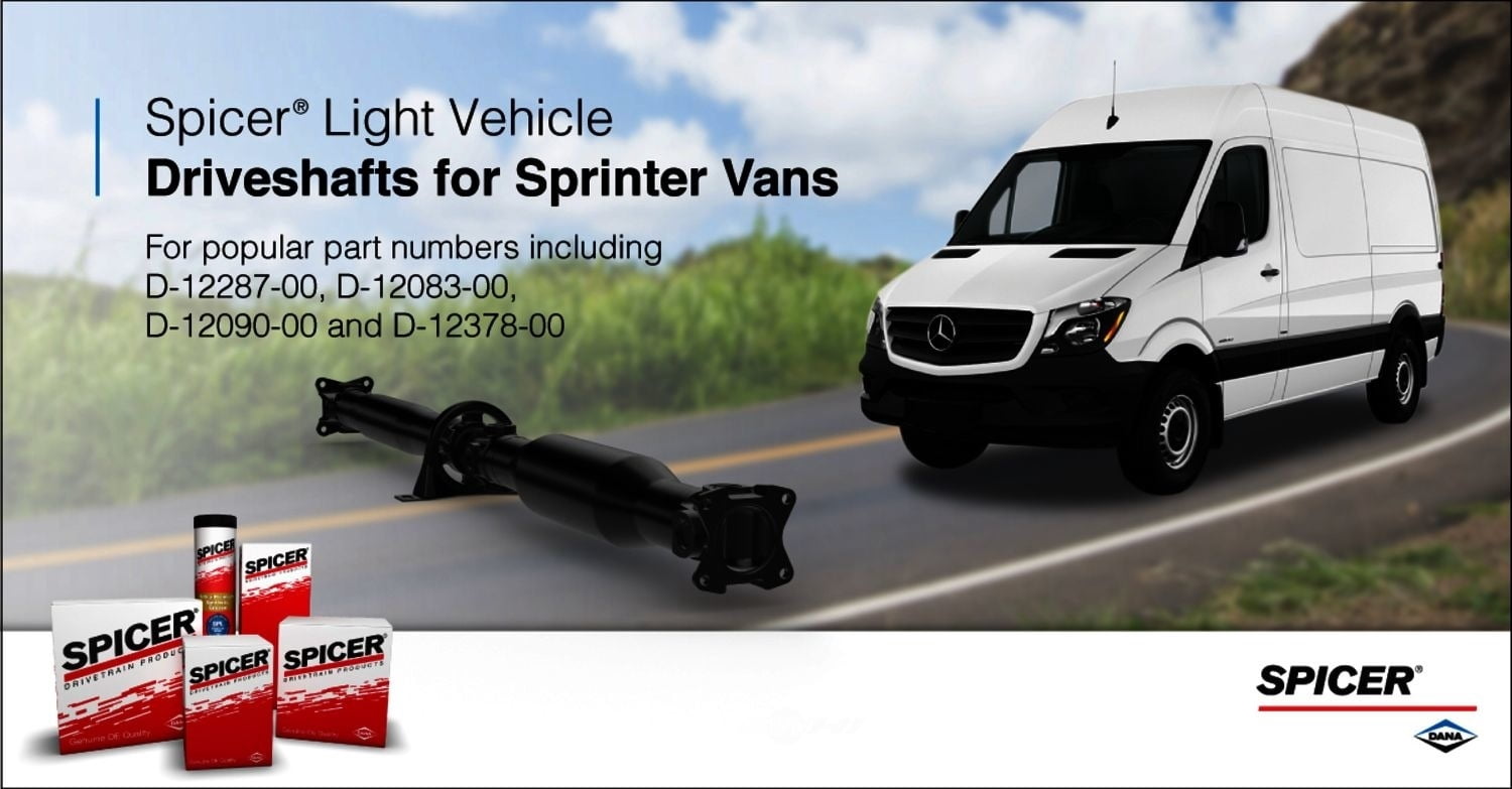 Spicer D-12287-00 FSGR Fits select: 2010-2018 MERCEDES-BENZ SPRINTER, 2007-2009 DODGE SPRINTER
