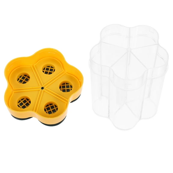 TABLZONE Blue PP Multi-Compartment Spice Jars for Easy Cleaning and Storage