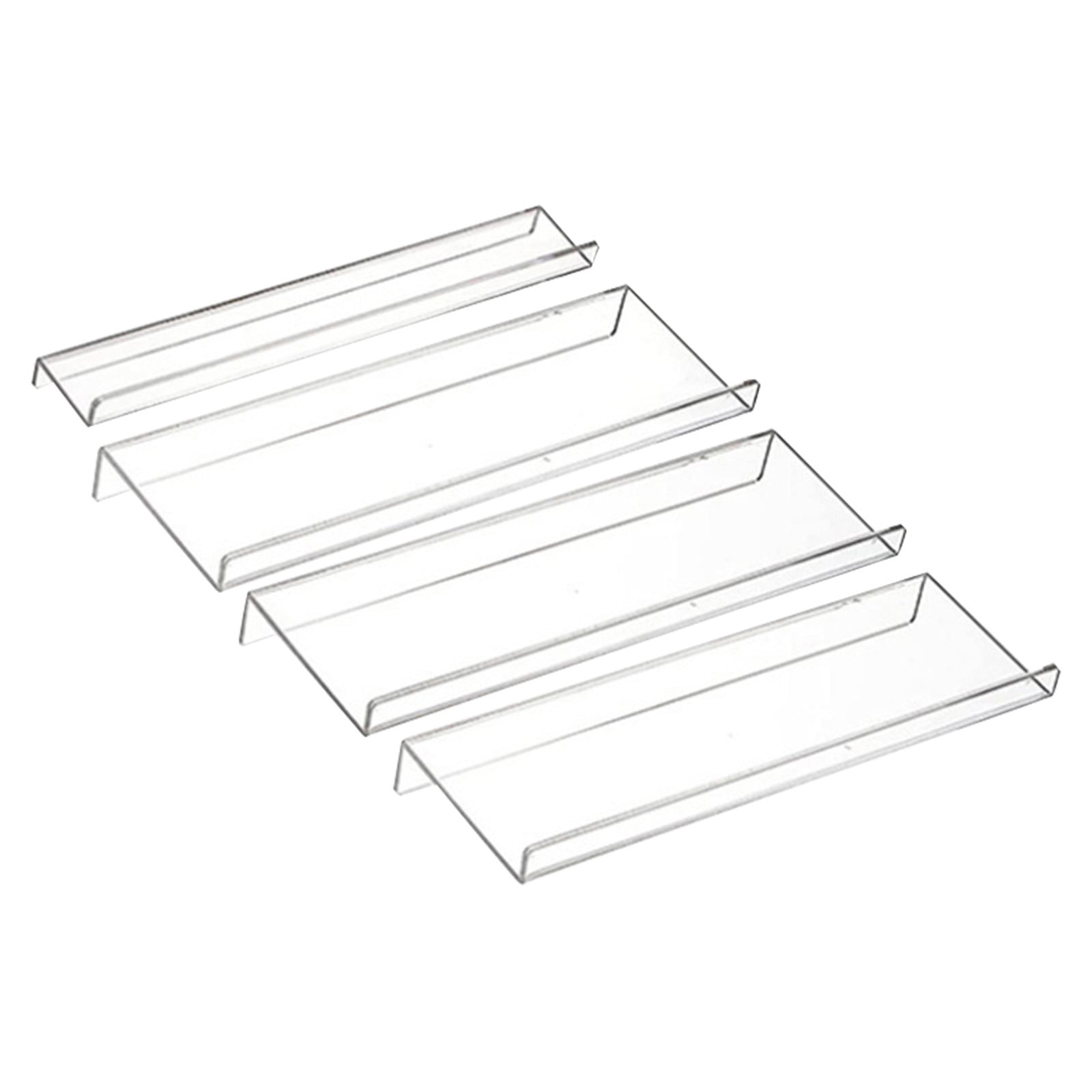 Draw Spice Racks Spices Drawer Organizer, 4 Tier-4 Pack Clear Acrylic Drawer Seasoning ...