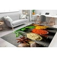 thumbnail image 1 of Spices Rug, Dining Room Rugs, Trendy Rugs, Modern Rugs, Accent Rug, Kitchen Rug, Easy To Clean Rug, Non-Slip Carpet, Salon Rug, Large Rug, 3.3'x9.2' - 100x280 cm, 1 of 5