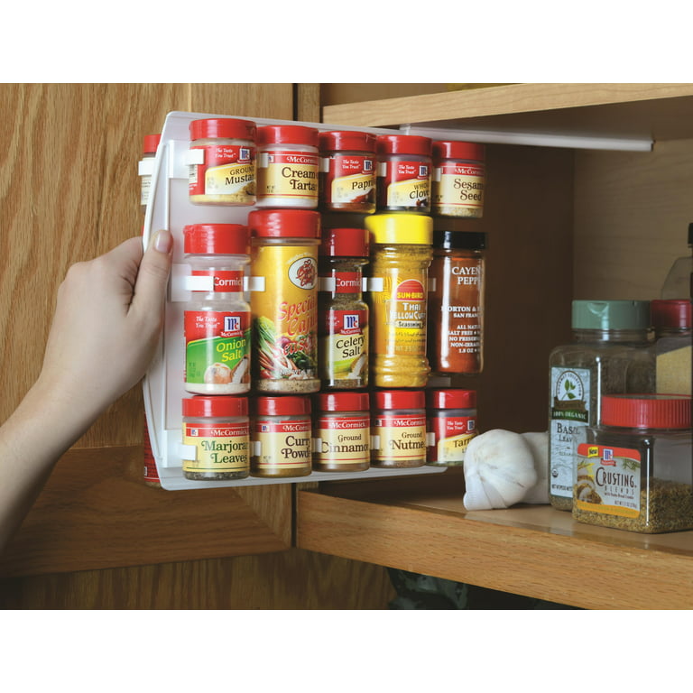 4pcs/set Kitchen Spice Clips, Spice Gripper Jars Holder Cabinet Storage Strips, Pantry Garage and Kitchen Storage for Spices, Pills, Sprinkles, and