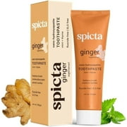 Spicta Ginger Mint Toothpaste with Thyme, SLS,Paraben Free Freshens Breath, Prevents Cavities-100 gm