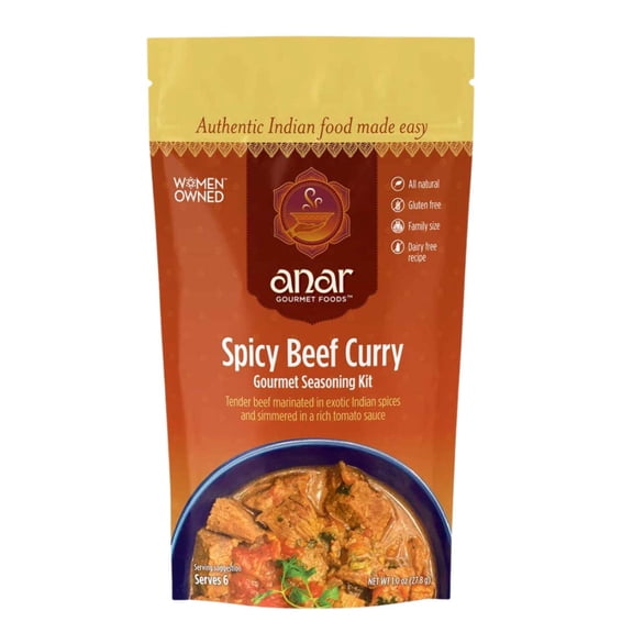 Spicy Beef Curry Gourmet Seasoning Blend (1.0 oz) | Family Size | All natural, Gluten Free, No additives or Preservatives