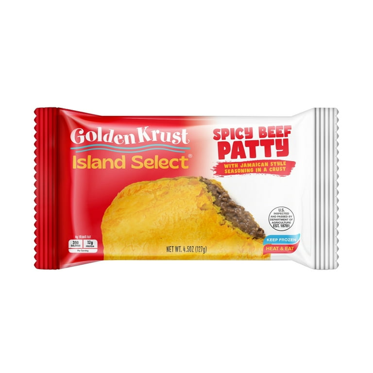 Golden Krust Island Select Spicy Beef Jamaican-Style Patty, 4.5 oz
