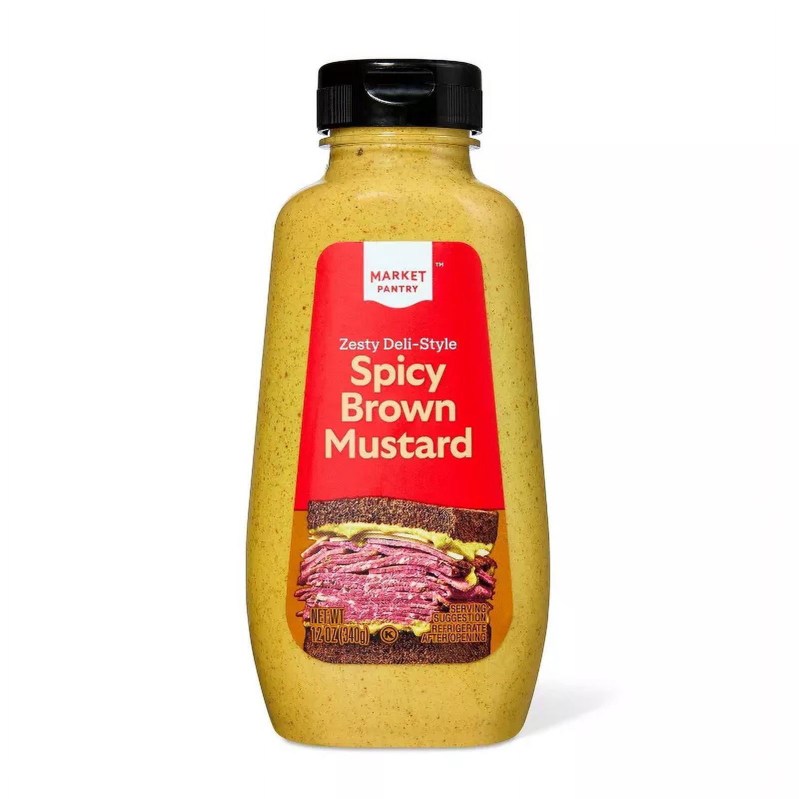 Spicy Brown Mustard 12oz Market Pantry (Pack of 2)