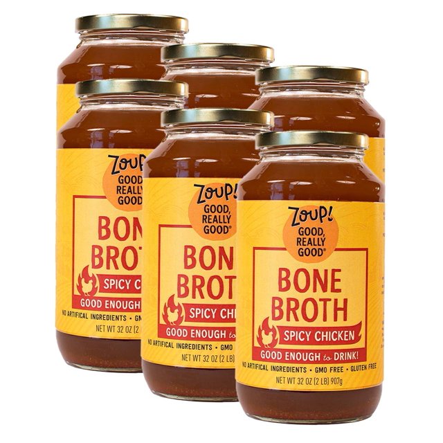 Spicy Chicken Bone Broth by Zoup! KetoFriendly, NonGMO, Paleo