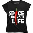 thumbnail image 1 of Spicy Chili Pepper Spicy Food Spice Up Your Life Funny Womens T-Shirt, 1 of 4